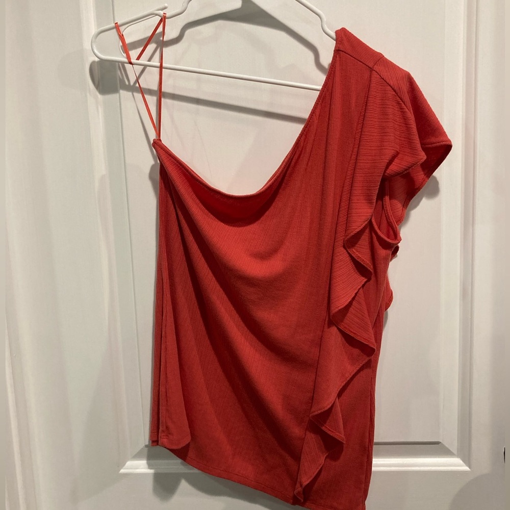 Coral off the shoulder top